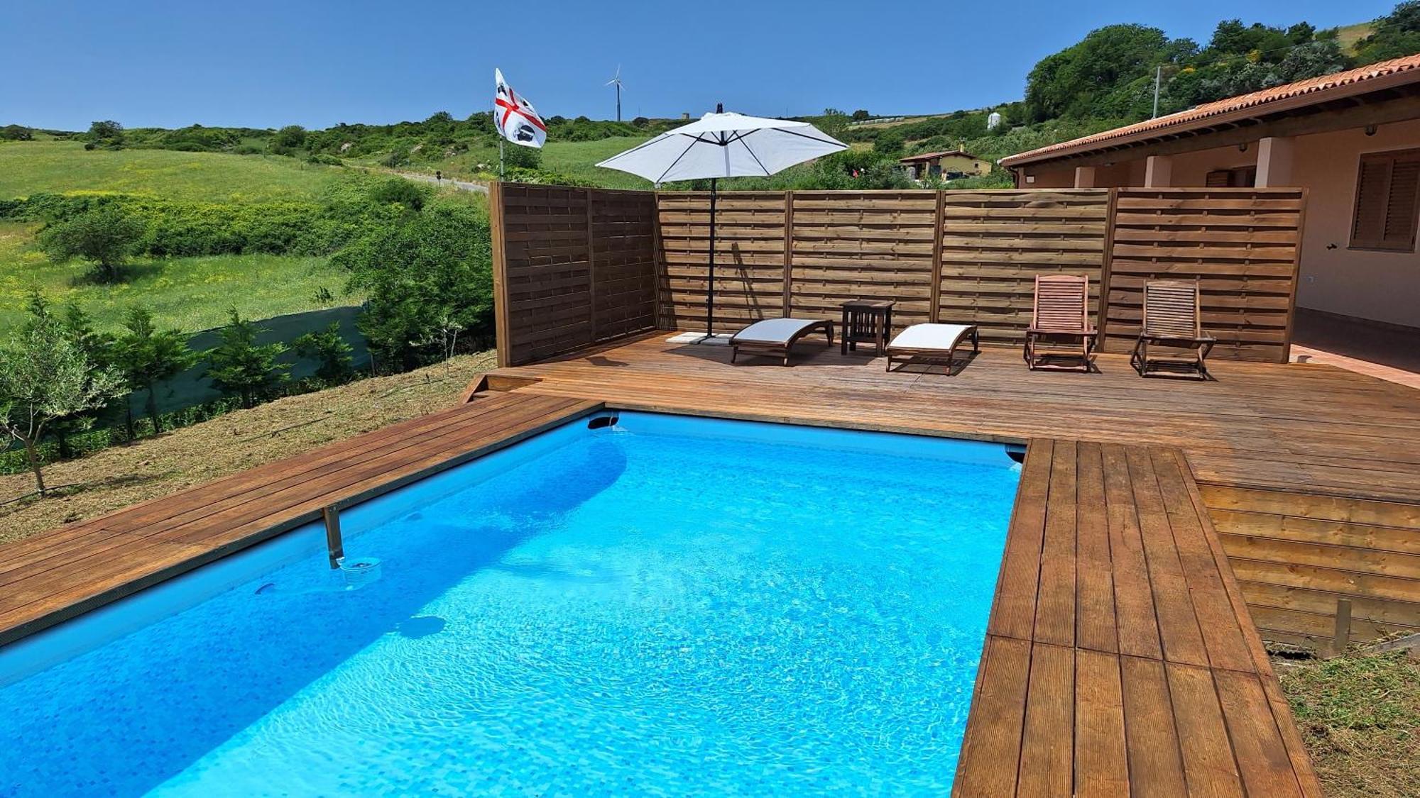 Villa Marci Con Piscina Privata A Nulvi Cameră foto
