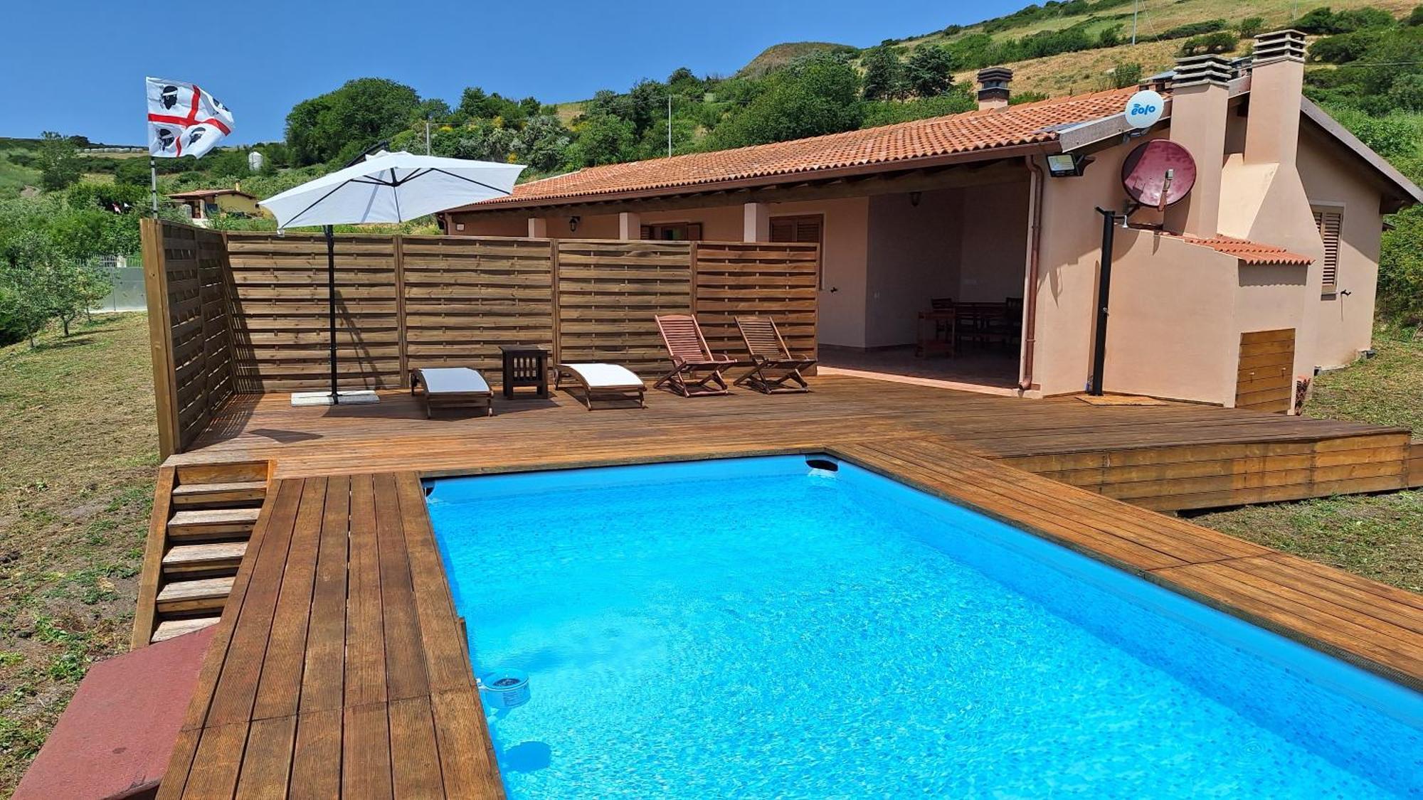 Villa Marci Con Piscina Privata A Nulvi Cameră foto
